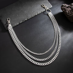 3 Chains Biker Wallet Chain Triple Wallet Chain Women Pants Chain - iChainWallets