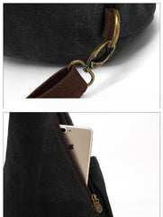 Canvas Large Sling Backpack - Crossbody View