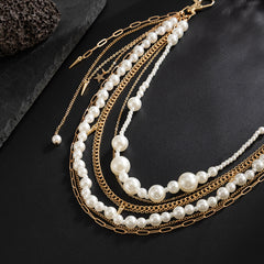  Beaded Wallet Chain Golden Layered Wallet Chain with Tassel - iChainWallets