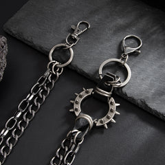 Heavy Duty Biker Wallet Chain Biker Wallet Chains with Thorn - iChainWallets