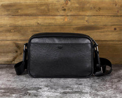 Soft Leather Crossbody Bag Black 