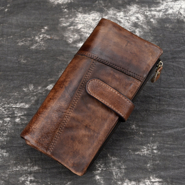 Leather Wallet with Buckle for Men - iwalletsmen