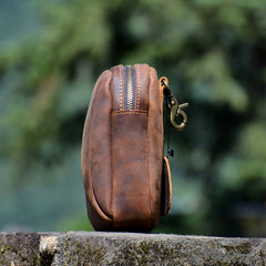 Small Pouch Bag for Men Cell Phone Belt Holster Mens Leather Belt Bag Leather Belt Pouch - iwalletsmen