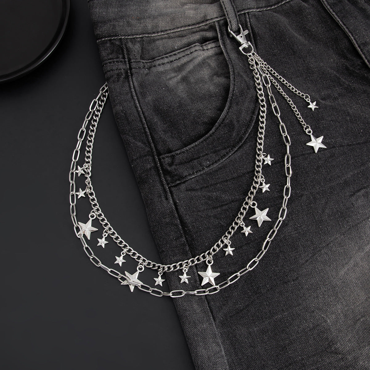 Stars Wallet Chain Womens 2 Chains Wallet Chain 