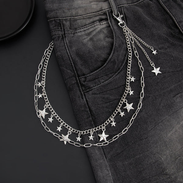 Stars Wallet Chain Womens 2 Chains Wallet Chain 