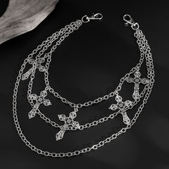 Cross Wallet Chain Mens Biker Wallet Chain - iChainWallets