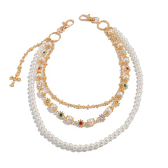 Gold Beaded Wallet Chain - iChainWallets