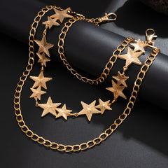Triple Wallet Chain Star Pants Chain 