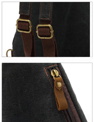 Large Canvas Sling Bag for Big Guys - Multiple Angle