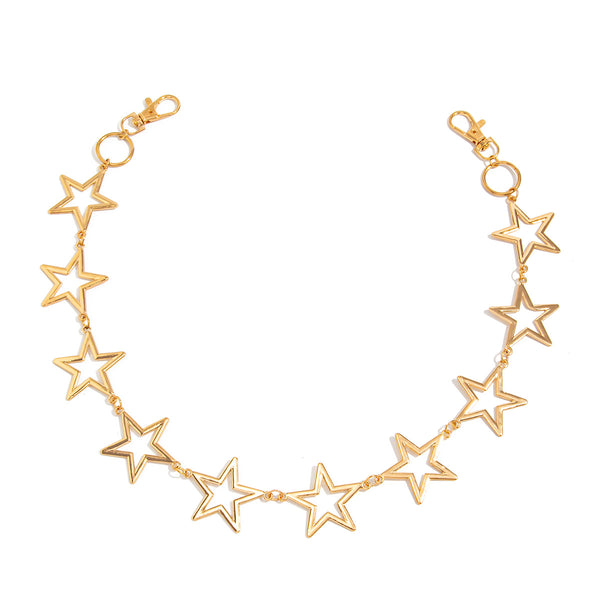 Mens Stars Biker Wallet Chain - iChainWallets