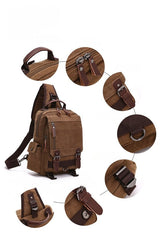 Oxford Large Sling Backpack - Back View