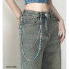  Blue Turquoise Stone Ball Wallet Chain Double Wallet Chain - iChainWallets