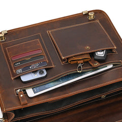 Minimalist Leather Briefcase for Men - iwalletsmen