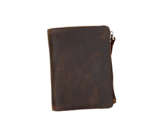 Mens Wallet with Coin Purse Billfold Leather Billfold with Coin Pocket - iwalletsmen