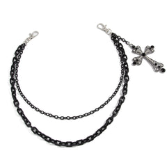 Double Wallet Chain Cross Wallet Chain for Men - iChainWallets