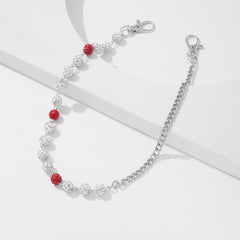 Light Blue Beaded Pants Chain Diamond Pants Chain for Women - iChainWallets