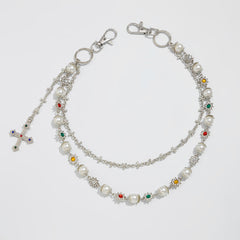 Pearl Wallet Chain for Women Gold Wallet Chain 