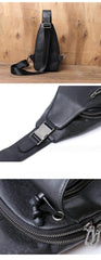 Mens Black Sling Bag 