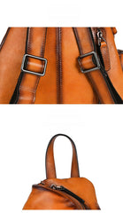 Leather Large Sling Backpack - Comfort Strap