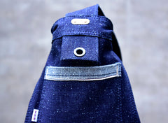 Blue Denim Messenger Bag Denim Crossbody Bag Blue Denim Shoulder Bag - Feltify