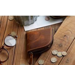 cool front pocket wallets​ Small Zippered Wallet Men Slim Wallet L Zip Wallet Front Pocket Wallets for Men