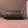 Leather Mens Barrel Crossbody Bag 