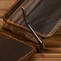 Bifold Leather Wallet with Money Clip Mens Bifold Wallets with Money Clip - iwalletsmen