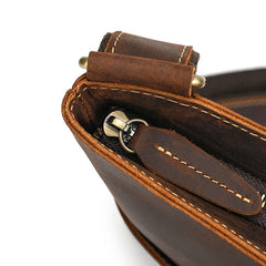 Men's Vertical Messenger Bag Leather Cross body Bags for Men Leather Cross Body Bag - iwalletsmen
