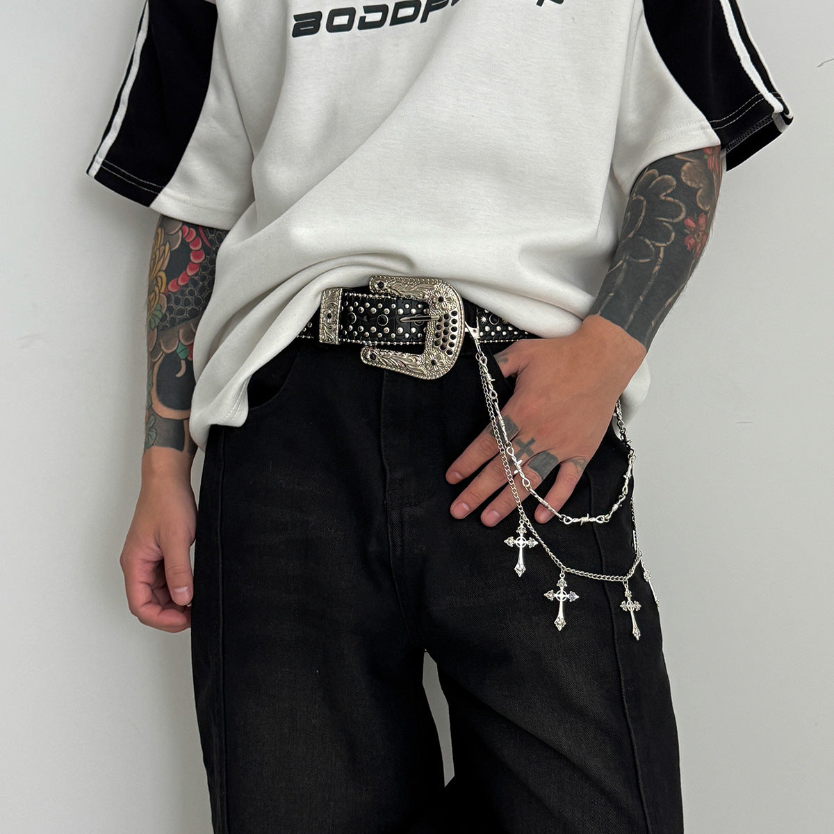 Cross Wallet Chain Double Wallet Chain With Cross 