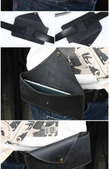 Mens Leather Leather Cell Phone Holster with Belt Loop - iwalletsmen