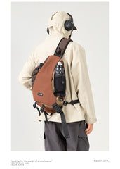 big sling bag for men back view
