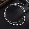 Fake Pearl Wallet Chain for Women Double Wallet Chain Beaded Wallet Chain - iChainWallets