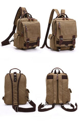 Large Canvas Sling Bag for Big Guys