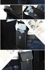 Mens Leather Belt Bag Pouch Bag - iwalletsmen
