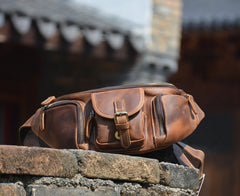 Mens Leather Waist Pack 