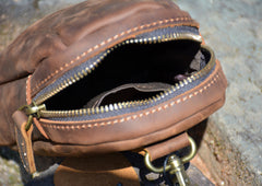 Small Pouch Bag for Men Cell Phone Belt Holster Mens Leather Belt Bag Leather Belt Pouch - iwalletsmen