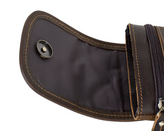 Leather Belt Pouch Small Pouch Bag for Men Cell Phone Belt Holster Mens Leather Belt Bag - iwalletsmen