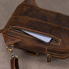Brown Leather Sling Bag for Men - iwalletsmen