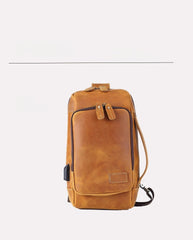 Full Grain Leather Sling Bag