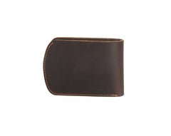 Brown Leather ID Billfold Wallet - iwalletsmen