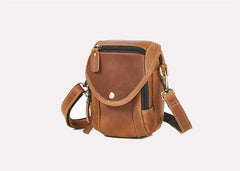 Brown Mens Belt Pouch Leather Belt Phone Pouch - iwalletsmen