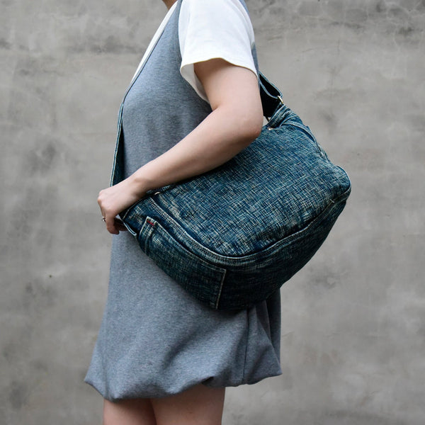Blue Denim Messnger Bag 