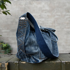 Blue Jean Tote Bag - Feltify