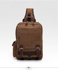 Large Canvas Sling Bag for Big Guys