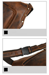 Full Grain Leather Sling Bag - iwalletsmen