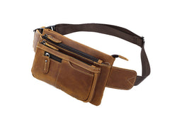 Small Leather Waist Bag Mens - iwalletsmen