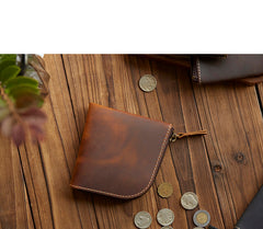 nice slim wallets​ Small Zippered Wallet Men Slim Wallet L Zip Wallet Front Pocket Wallets for Men