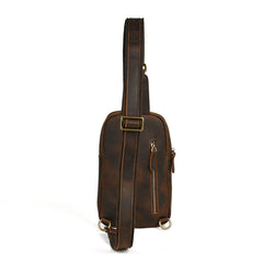 Vintage Leather Sling Backpack for Men - iwalletsmen