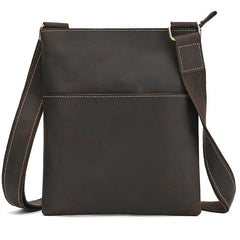 Men's Vertical Messenger Bag Leather Cross body Bags for Men Leather Cross Body Bag - iwalletsmen