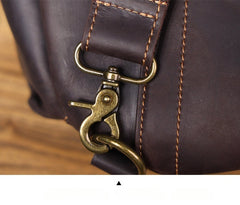 Large leather sling bag - bottom structure and durability